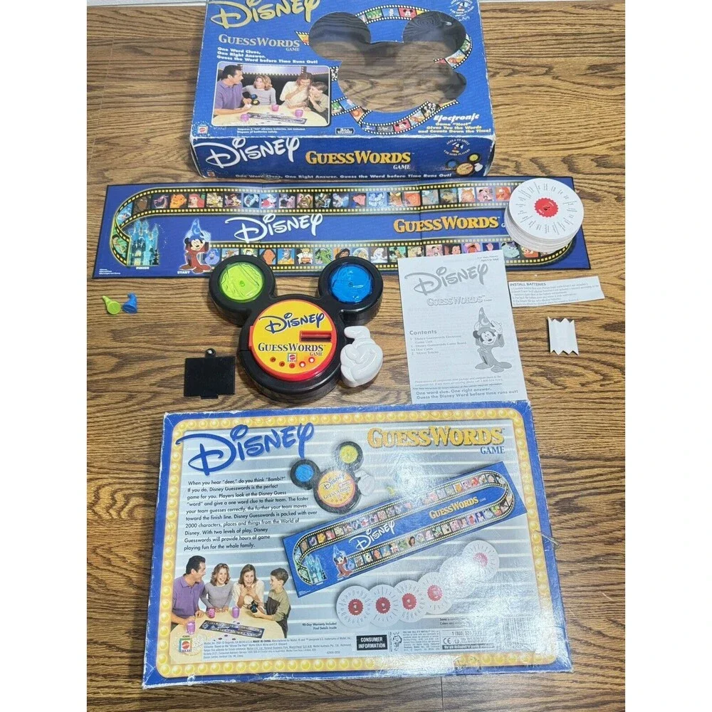 Disney Guess Words Game #42800‎ Mattel 2001 New Unopened Kids 6 to adults game
